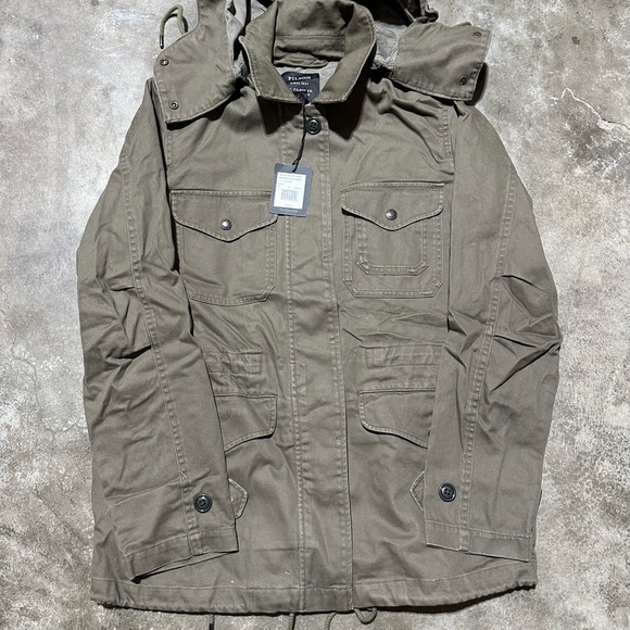Filson Jackets & Blazers - NWT Filson Granit Island Hooded Utility Jacket Green Womens $295